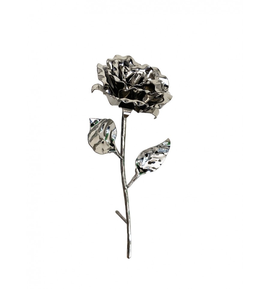 Róża ze stali nierdzewnej 20cm