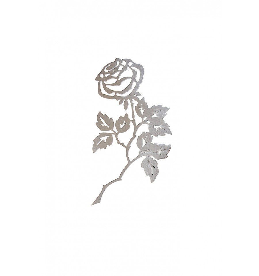 Róża A3 ze stali nierdzewnej, płaska, połysk