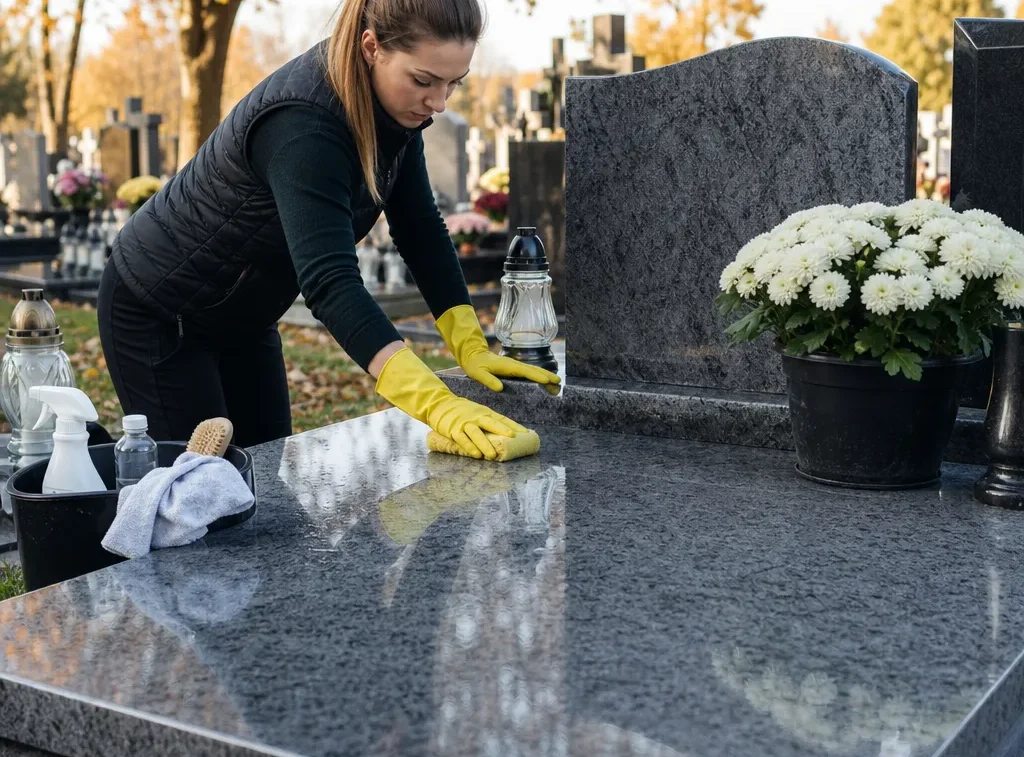 Jak szybko i skutecznie umyć nagrobek przed Świętem Zmarłych?
